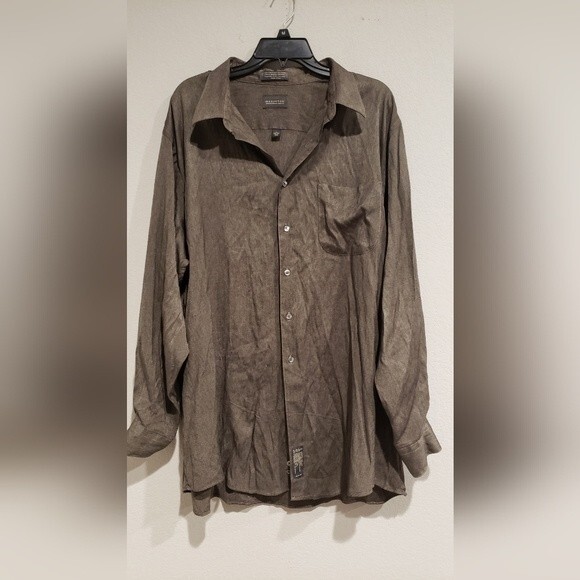 ALEXANDER LLOYD BROWN  LONG SLEEVE SIZE BIG 34-35 - Picture 1 of 7
